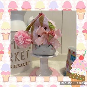 🍨 Ice Cream Marshmallow Mug Hat, Tier Tray Decor, Rae Dunn inspired